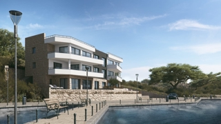OTOK KRK - Luksuzni apartma z bazenom, prvi red do morja