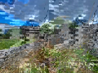 Dvojček hiše, kmetija in oljčni nasad ob morju na Hvaru
