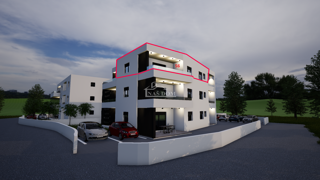 Vodice - NOVOGRADNJA S6 stanovanje s pogledom na morje