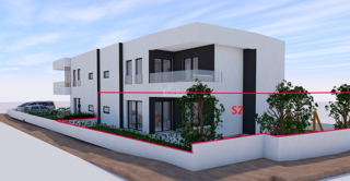 Vodice - 2-sobno stanovanje z vrtom na mirni lokaciji