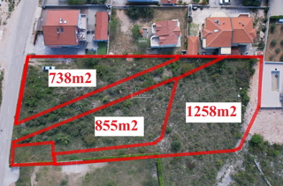 Vodice - Gradbeno zemljišče 1258 m2, mirna lokacija