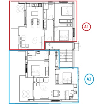 Brodarica - Apartma A1 v pritličju z vrtom, novogradnja