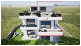 TRIBUNJ, SOVLJE - dvonadstropno stanovanje z razgledom na morje