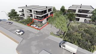 Vodice, Srima - **NOVOGRADNJA** S1 stan s vrtom, 300 m od plaže