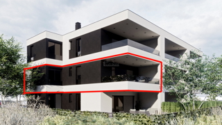 Vodice, Srima - *NOVOGRADNJA* A - S5 stanovanje z razgledom na morje, 300 m od plaže