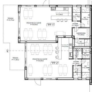 Srima - Poslovni prostor PP1, prvi trak do morja
