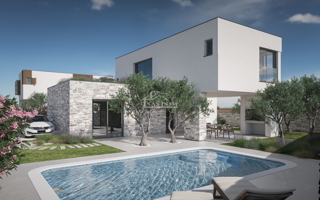 Zaton - NOVOGRADNJA moderna luksuzna vila s bazenom