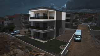 Vodice - Luksuzno stanovanje S3 s panoramskim pogledom na morje, 300 m od plaže