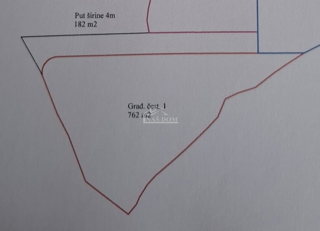 Vodice - Gradbeno zemljišče 762 m2, pogled na morje