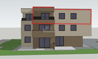 Vodice - Stanovanje S10 v 2. nadstropju, NOVOGRADNJA, pogled na morje