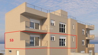 Vodice - S3 stanovanje 400 m od plaže, pogled na morje in naravo