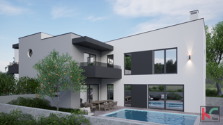 Istra, Ližnjan, moderna dupleks hiša, 180m2 z bazenom, # prodamo