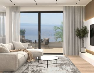 Lovran - apartmaji v novi urbani stavbi s pogledom na morje