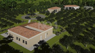 Barban - posest z rohbau hišo in dozidanim gradbenim dovoljenjem