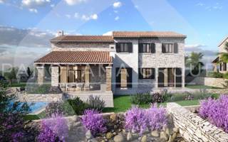 Ekskluzivno - zemljišče s projektom za vilo v toskanskem stilu