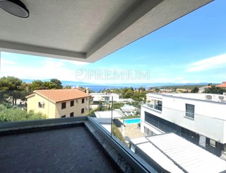 Malinska, opremljen Penthouse s pogledom na morje!
