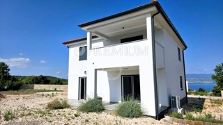 Vrbnik, nova hiša na mirni lokaciji s pogledom na morje