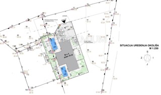 Malinska, zazidljivo zemljišče, projekt za dvojček hišo