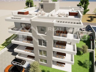 Nepremičnine Čiovo - Popolnoma opremljeno stanovanje s teraso in vrtom, v novi stavbi v bližini morja, naprodaj