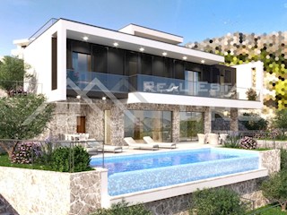 Nepremičnine Omiš - Moderna vila na mirni lokaciji s panoramskim pogledom na morje, okolica Omiša, naprodaj