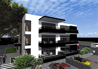 Penthouse pogled na morje, 3 spalnice, 2. nadstropje, 96 m2, parkirišče, Medulin, NOVO 