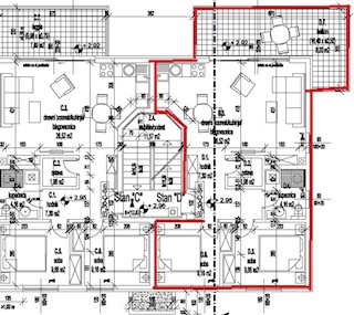 Stanovanje v 1. nadstropju, 67,20 m2, Valbandon, NOVO