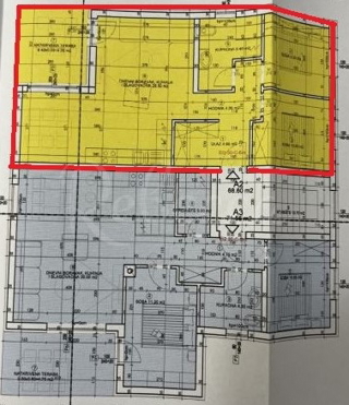 Stanovanje 1. nadstropje, 66 m2, 2 sobno, Valbandon, NOVO