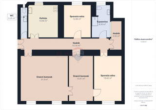 Stanovanje/Apartma Centar, Rijeka, 126m2