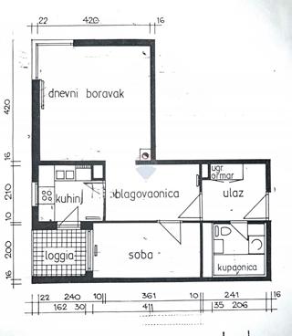 Stanovanje/Apartma Lanište, Novi Zagreb - Zapad, 49,33m2