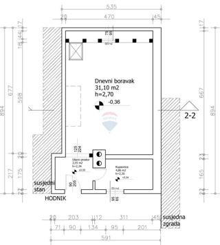 Stanovanje/Apartma Donji grad, Donji Grad, 46,46m2