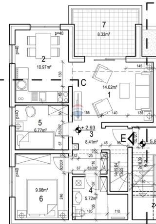Istra, Valbandon – Trosobno stanovanje v novogradnji