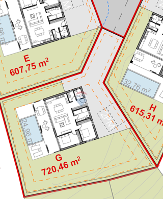 Stavbno zemljišče Sošići, Kanfanar, 720m2