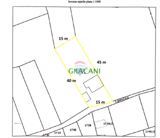 Stavbno zemljišče Gračani, Podsljeme, 628m2