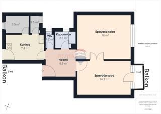 Stanovanje/Apartma Trešnjevka, Trešnjevka - Sjever, 57m2