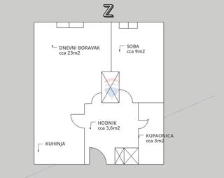 Stanovanje/Apartma Trnsko, Novi Zagreb - Zapad, 39m2