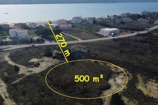 Zemljišče Ljubač, Ražanac, 500m2