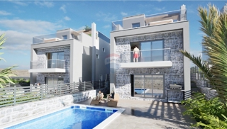 Ekskluzivni projekt! Moderna vila s strešno teraso in bazenom, Primoštenu