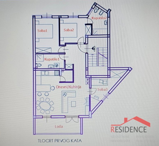 PULA-KAŠTANJER, STANOVANJE V PRVEM NADSTROPJU, NOVOGRADNJA