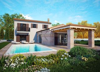 Istra – Poreč: Luksuzna moderna vila z bazenom in pogledom na morje