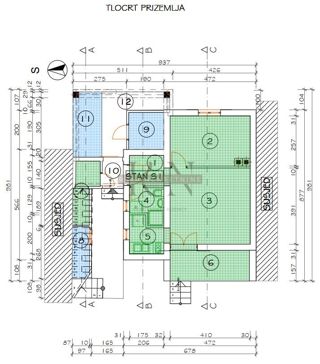 Stanovanje Klenovica, Novi Vinodolski, klenovica, 48,19m2