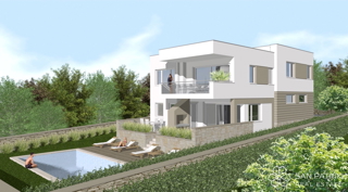 Stara Novalja: Moderna hiša (234m2) z bazenom, 150m od morja, pogled