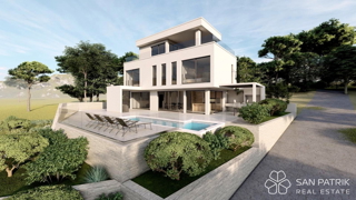 Moderna vila s pogledom na morje + bazen na otoku Brač - 300m od morja