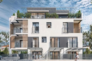 Novo stanovanje vrhunske kakovosti z razgledom v bližini plaže, Kaštela