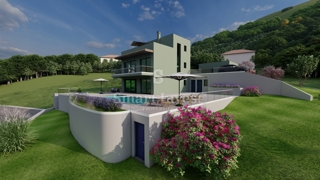 LOVRAN - TULIŠEVICA, zemljišče velikosti 1343 m2 z gradbenim dovoljenjem
