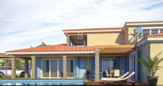ISTRIA, BUJE vicinity. VILLA WITH POOL AND SEA VIEW