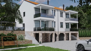 OPATIJA - VEPRINAC, samostojna hiša roh bau, 2 apartmaja, prostoren vrt, pogled na morje