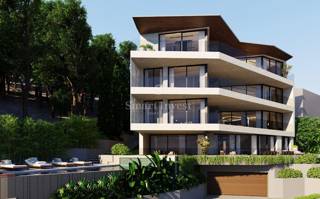 OPATIJA - CENTER, luksuzno 2-s stanovanje, bazen, pogled na morjeja, 123,36m2