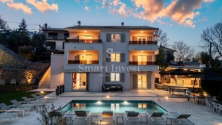 OPATIJA - POBRI, Luksuzna vila z bazenom in pogledom na morje, prodamo