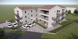 Otok Krk, Čižići, dvosobni apartma z dnevno sobo v novogradnji
