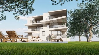 UMAG – STANOVANJE V MODERNI STAVBI Z OGREVANIM ZUNANJIM BAZENOM, PRITLIČJE